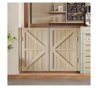 Modern Half Swing Door for Cafes & Kitchens Solid Wood Interior Door with Metal Hinges Stylish Partition Door for Shop Entrances - W100xH90cm (39.37x35.43in)