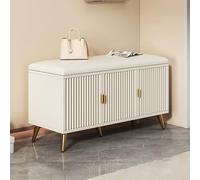 Modern Hallway Shoe Rack with Padded Seat,Multi-Functional Shoes Rack Cabinet Benches,Bedroom Bench Long,End of bed Storage Bench,for Living Room,Mudroom,Porch Indoor Home decoration.