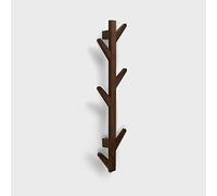 Modern Handmade Bamboo Tree Branch Wall-Mounted Coat Rack nizer for Scarves Hats Bags - Ideal for Entryway Living Room Bedroom Hallway Decor