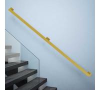 Modern Handrail for Stairs, 1ft-20ft Staircase Bannister Hand Rails for Indoor and Outdoor - Wall Mount Stair Railings Safety Grab Bar | Metal Wrought Iron Step Baluster(12ft/3600mm)