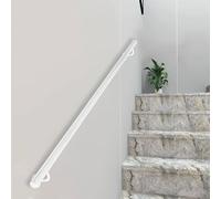 Modern Handrail for Stairs, 1m/1.5m/2m/3m Indoor Outdoor White Stair Railing Safety Hand Rail Support Bar for Lofts Kindergarten Guardrail Corridor(20ft/600cm)