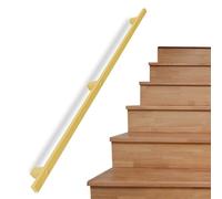 Modern Handrail for Stairs, Staircase Hand Rails Wall Support for Indoor Outdoor Step, Stair Railings Grab Bar Kit with Wrought Iron Brackets and Metal Screws, 1 2 3 4 5 6 Metres, Gold(9.2ft/280cm)