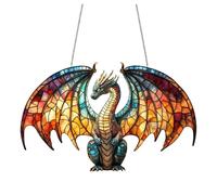Modern Hanging Wall Sculptures Enchanting Acrylic Pendant With And Dreamy Style Imitating Glass Effect | Perfect Choice For Living Room Bedroom And Decoration | Unique Presents Ideas (Orange, 30X19cm)