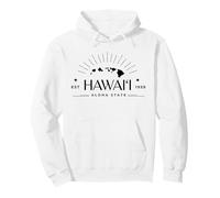 Modern Hawaii Est. 1959 Aloha State - Hawaiian Islands Pullover Hoodie