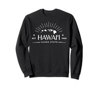 Modern Hawaii Est. 1959 Aloha State - Hawaiian Islands Sweatshirt