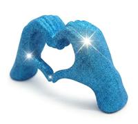 Modern Heart Hands Statue for room decor aesthetic, Minimal Love Sculpture for coffee table decor, Stylish desk decor and shelf decor, Artistic heart decor Accent, Thoughtful wedding gifts for Couples