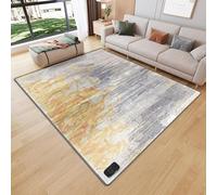 Modern Heated Floor Mats, Electric Heating Carpet, Graphene Area Rug, 4-gear Temperature and Timing, IPX7 Waterproof, for Office, Bedroom, Dining Room