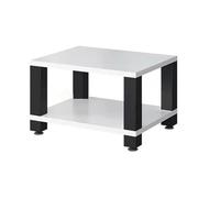 Modern Heavy Duty HiFi Audio Rack - Stereo Component Stand & AV Media Tower Storage for Record Players, Entertainment System - Light White (60x48x37.5cm)