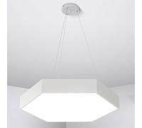 Modern Hexagonal Pendant Lamp Fixture Office Light, Flicker-Free, Dimmable, 47.2 in LED Ceiling Hanging Lamp Easy to Install Lighting for Kitchen Island, Height Adjustable Ceiling Light Fixtur LWX