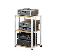 Modern HiFi Turntable Stand & Phonograph Rack - Movable Vinyl Storage Unit with Corner Cabinet, 50x40x69cm - Ideal for Vinyl Lovers & Music Enthusiasts