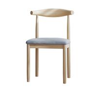 Modern High Back Dining Chairs Stylish Kitchen Stools for Bedroom Living Room and Café - Blue Upholstery with Yellow Legs Perfect Makeup Vanity Chair