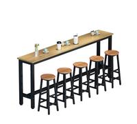 Modern High Bar Table for Home & Restaurant - Stylish Kitchen Breakfast & Outdoor Use - Sl esign Perfect for Dining & Entertaining - Chairs Not Included