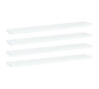 Modern HIGH GLOSS Shelf Floating Wall Shelves White Black Grey Bookcase Display