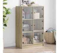 Modern Highboard with Doors Sideboard Storage Cupboard Engineered Wood vidaXL