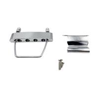 Modern Hollow Design 4 String Bass Guitar Bridge Metal Construction Easy Installation Suitable For Enhances Sound Claritys Bass Guitar Bridge Adjustable Intonation