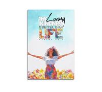 Modern Home Aesthetics Canvas Wall Decor Posters- Religious Poster Thy Loving Kindness Is Better Than Life (from Psalms 633) Full of Grateful And Praise - Worthy Vibe Painting 12x18inch(30x45cm) Unfr