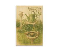 Modern Home Canvas Wall Decor Aesthetic Living Space Posters Landscape Poster Garden Scene Cute And Healing Adding Childlike Fun to Children's Rooms Art 16x24inch(40x60cm) Unframe-style