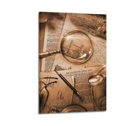 Modern Home Canvas Wall Decor Aesthetic Living Space Posters Landscape Poster Retro British Style Mysterious And Shocking Adding A Fantasy Atmosphere to Studies Art 24x36inch(60x90cm) Frame-style