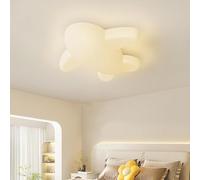 Modern Home Decoration Airplane Ceiling Lights for Kids Bedroom 72W LED Dimmable Flush Mount Light Soft Milk White Acrylic Nordic Aircraft Lamp for Boys Girls Room Children