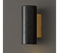 Modern Home Decoration White Marble Wall Sconce Contemporary Headboard Bedroom Wall Light Cylinder Beam Light Black Natural Stone Green Alabaster Wall Mount Lamp for Bedside Hallway Stairway
