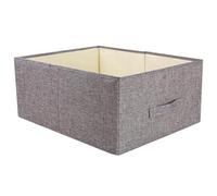 Modern Home Large Square Storage Bin - Linen Fashion Clothes Basket, Foldable Book Container for Storage Cube
