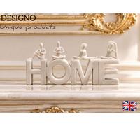 Modern Home Letter Sculpture With Yoga Figurines Shelf Decor Ornament Gift Uk