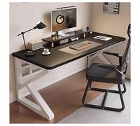 Modern Home Office Executive Desk with Carbon Steel LegsStylish Gaming & Business Furniture for Study/Bedroom White 80x60cm (31.5x24in)