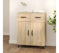 Modern Home Organizer Sideboard Living Room Storage Cabinet with 2 Door 2 Drawer