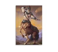 Modern Home Print Wall Art Canvas Poster -Fantasy Poster Centaur Warrior Mighty Image Show Mythical Power Decorative Painting 08x12inch(20x30cm) Unframe-style