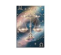 Modern Home Print Wall Art Canvas Poster -Fantasy Poster Scales of Justice Celestial Decor Balanced Vibe Creator Painting 08x12inch(20x30cm) Unframe-style