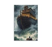 Modern Home Print Wall Art Canvas Poster -Fantasy Poster Storm Ark Decor Epic Vibe Creator Painting 20x30inch(50x75cm) Unframe-style