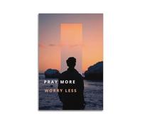 Modern Home Print Wall Art Canvas Poster -Figure Poster Figure By The Sea With Words Is Super Healing Convey Positive Attitude Give Spiritual Strength Decorative Painting 16x24inch(40x60cm) Unframe-st