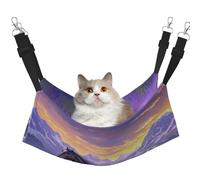 Modern Horse And Purple Cloud Printed Pet Hammock - Sleeping Hammock For Cats, Rabbits, Ferrets, Puppies, Small Animals