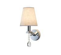 Modern Hotel Bedroom Bedside Wall Lamp Creative Fabric Living Room Study Bookstore Crystal Pendant Wall Light Sconce Decorated Stairs Aisle Corridor E14 Wall Lantern