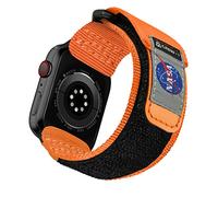 MODERN IDEAS FROM ABROAD Compatible With Apple Watch Band, NASA Licensed Rugged Nylon Leather Sports Strap Woven Loop Design For iWatch 38mm/40mm/41mm, Series 8/7/6/5/4/3/2/1/SE orange
