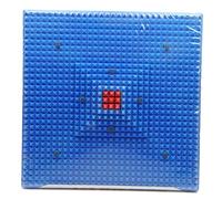 MODERN INDIAN ART Acupressure Reflexology Magnetic Pyramidal Therapy Energy Pain Relief Power Foot Health Deluxe Mats, Blue, 12.1 x 12 x 1.3 cm
