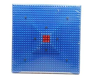 MODERN INDIAN ART Acupressure Reflexology Magnetic Pyramidal Therapy Energy Pain Relief Power Foot Health Deluxe Mats, Blue, 12.1 x 12 x 1.3 cm