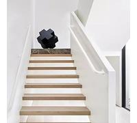 Modern Indoor Outdoor Iron Railing Wall Bracket - White Square Tube Non-Slip Support for Loft Corridor Home Decor, Durable and Stylish Iron Railing Hardware