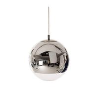 Modern Industrial Chrome Spherical Electroplated Glass LED Chandeliers Bedroom Restaurant Living Room Dinner Hanging Light Fixtures Loft Exhibition Hall Art Ball Ceiling Pendant Light E27