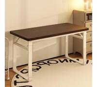 Modern Industrial Computer Desk for Home Office - Stylish Metal & Wood PC Laptop Workstation for Study, Writing, Gaming - Compact 39.5"x24" (Brown)