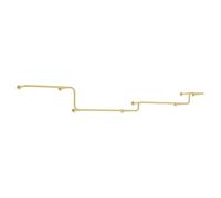 Modern Industrial Gold Wall Mounted Coat Rack - Metal Clothing Display Rail for Store Custom Wedding Hanger - Perfect for nizing & Showcasing Clothes