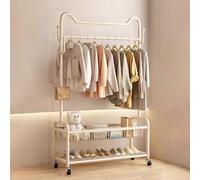 Modern Industrial Metal Coat Rack with Shoe Storage 4 in 1 Hall Tree on Wheels Stylish Entryway nizer with Hooks for Hallway & Living Rooms 100x35x175cm