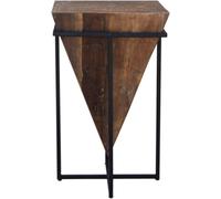 Modern Industrial Rustic Triangular Large Side Table