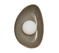 Modern Industrial Spherical Glass Wall Light, Creative Ceramic Sconce for Restaurant, Bedroom & Living Room, Unique Indoor Decoration Fixture