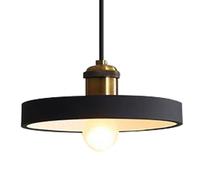 Modern Industrial Style Hanging Light, E27 Screw Single Head Chandelier, Minimalist Iron Art Pendant Lamp Shade, Restaurant Bedroom Living Room Decoration Light Fixtures
