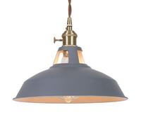 Modern Industrial Style Pendant Lamp, Flush Mount Hat Shape Iron Art Chandelier, Single Head Ceiling Hanging Light, Restaurant Hotel Coffee Shop Decoration Light Fixtures