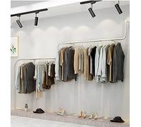 Modern Industrial Wall Display Rack for Clothing Store Creative Boutique Showcase High Capacity Bridal Attire Stand Retail Fashion Merchandising Solution