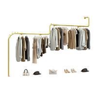 Modern Industrial Wall Rack for Clothing Store Creative Boutique Display Stand High Capacity Wedding Dress Showcase Perfect for Fashion Retailers