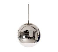 Modern Industry Global Ceiling Lamp Polished Chrome Hand Blown Glass Personality Accessories Glass Mirror Ball Pendant Light Decoration Business District Restaurant