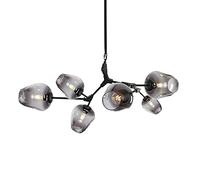 Modern Industry Sputnik Chandelier, E27 Industrial Molecule Adjustable Branch Pendant Light with Handblown Glass Chandelier [Energy Class A++] (Color : 7 Heads)